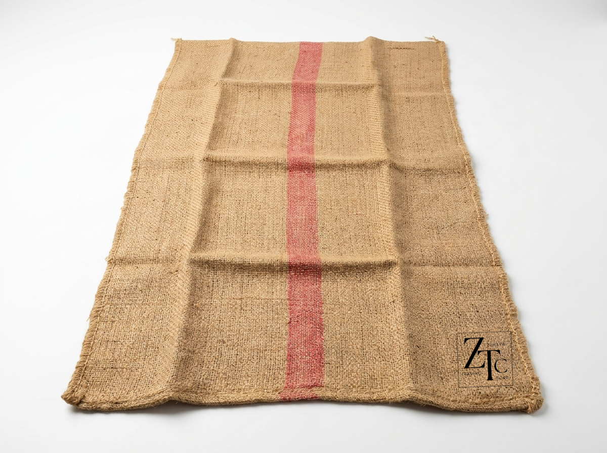 Twill Jute Sack 48 x 28 inch - 100 kg (Red Stripe)